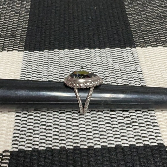 Brighton great shape Your True Color teardrop smoky dark grey crystal ring sz 8 - Picture 7 of 7